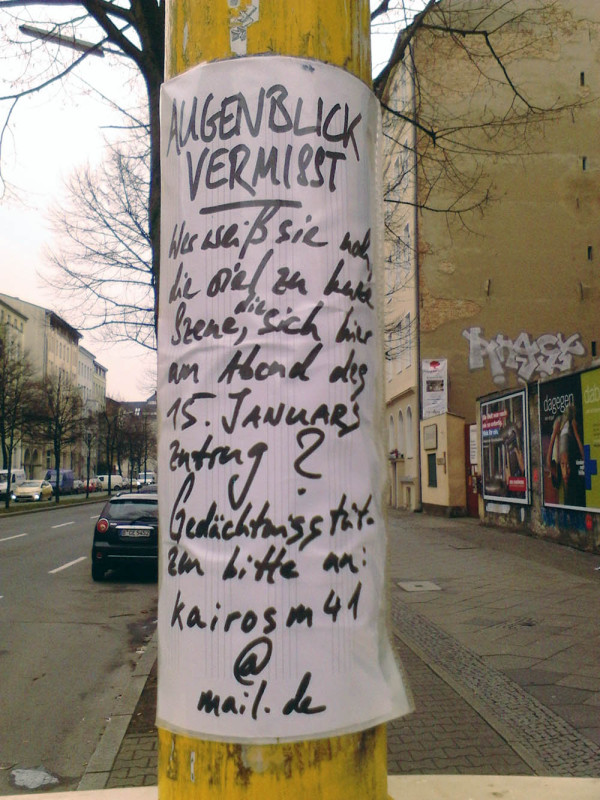 Berliner Zettel Notes of Berlin