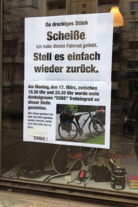 Fahrrad Torstraße Berlin