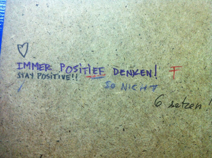 NACH JEDEM TIEF KOMMT AUCH WIEDER EIN HOCH! NOTES OF BERLIN