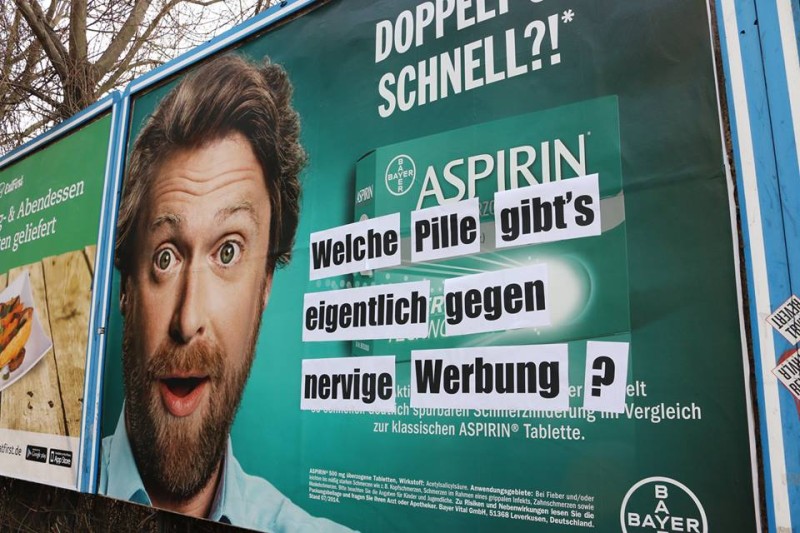 Adbusting Berlin Kreuzberg Aspirin