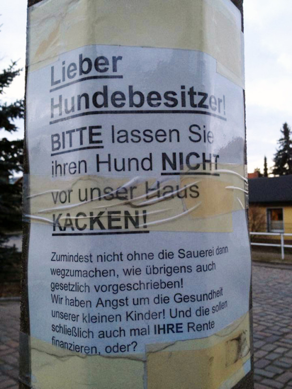 Hundebesitzer Berlin Hundescheisse Kinder Hundekacke