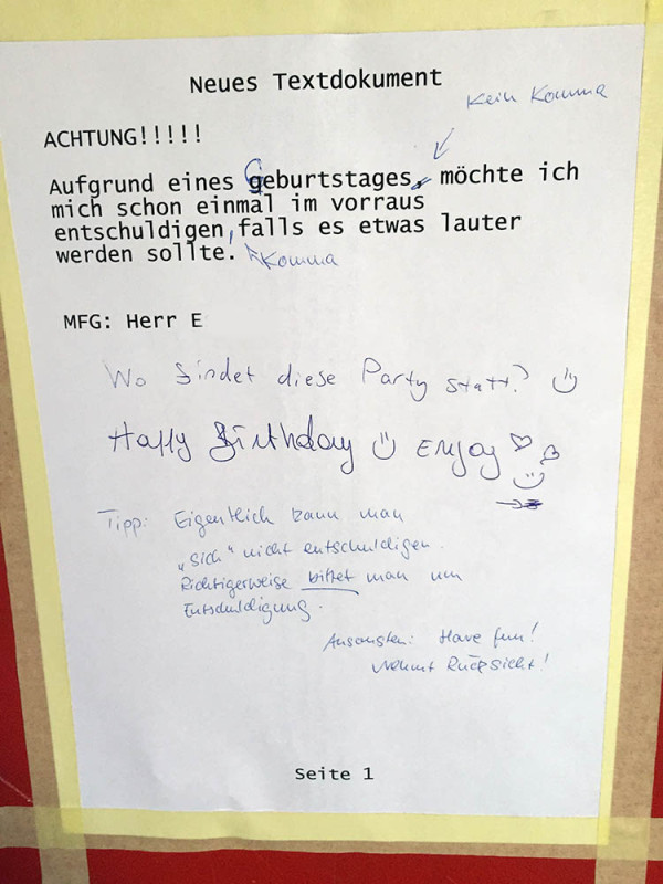 Geburtstagsfeier Berlin Hauptstadt Kreuzberg