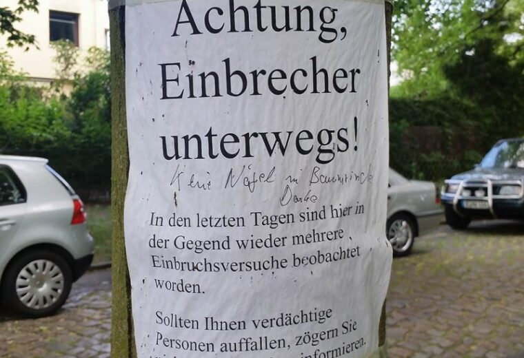 Achtung Einbrecher in Berlin