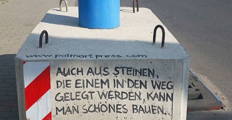 Goethe Zitat Berlin Street Art