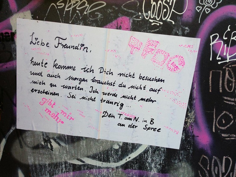 Notes of Berlin Blog Zettel Notizen