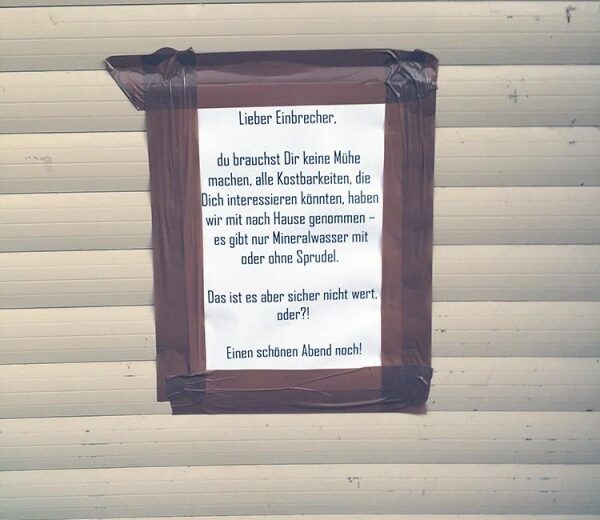 In Berlin wird viel eingebrochen