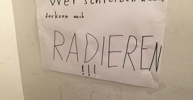 Dummes Gekritzel an der Wand Berlin