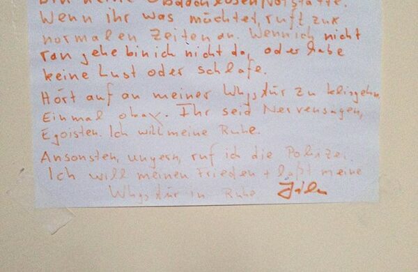 Ich hab die Schnauze voll_Notes of Berlin