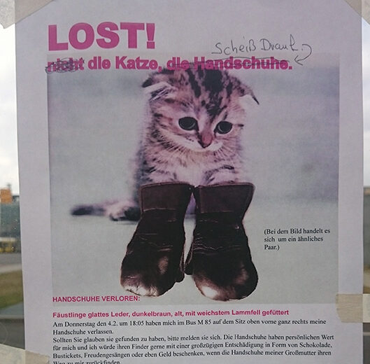 Lustige Abreißzettel aus Berlin Notes of Berlin