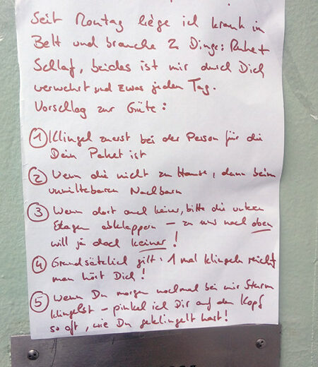 Ärger mit Postbote Berlin