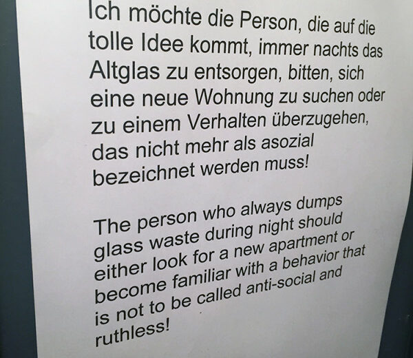 Altglas entsorgen Berlin