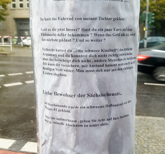 Fahrrad gestohlen in Berlin
