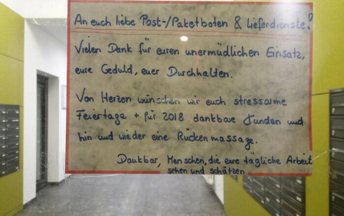 Paketdienste gute Arbeit