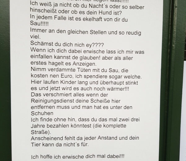 Problem mit Hundekacke in Berlin