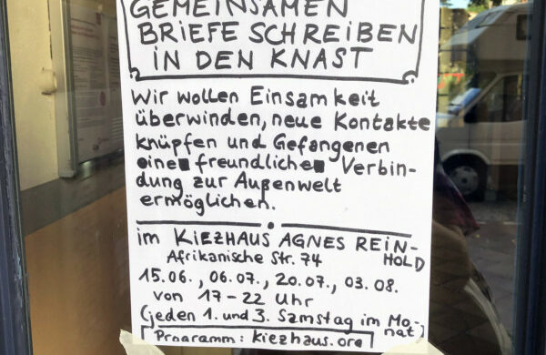 Briefe schreiben Gefängnis