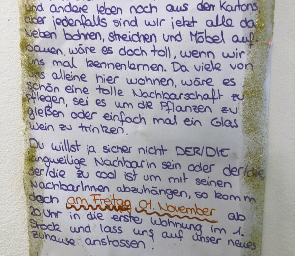 Nachbarn kennenlernen