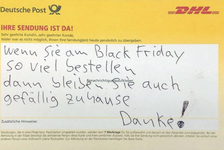 Black Friday DHL