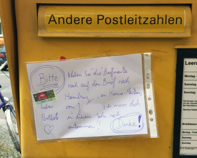 brief nicht ausreichend frankiert