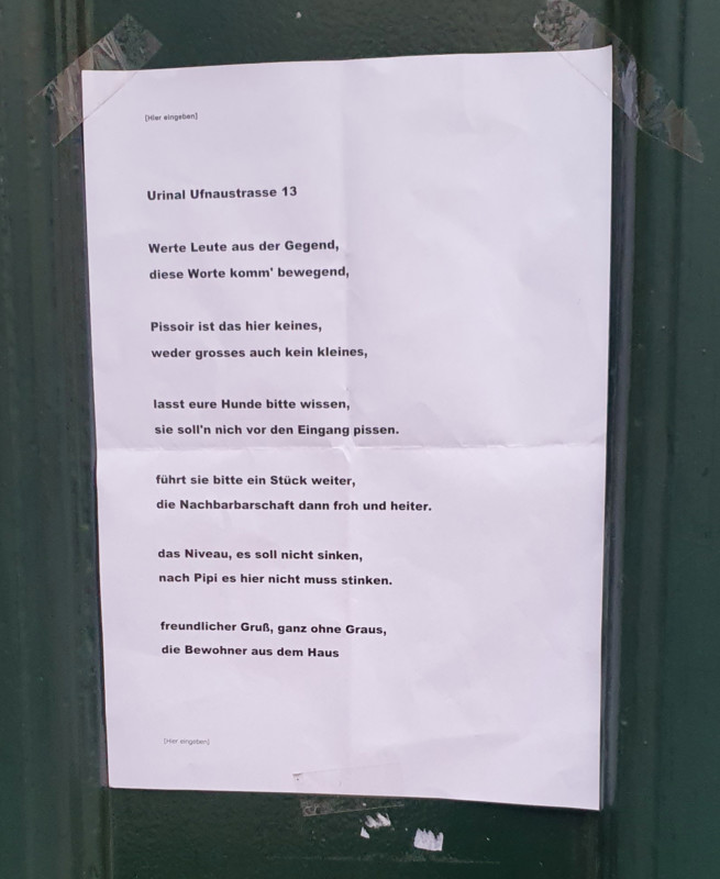 urban poetry berlin