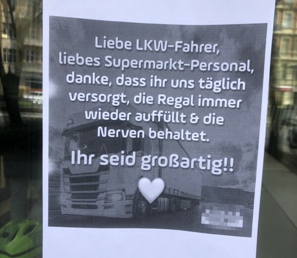 Corona Helfer Danke
