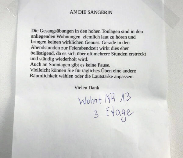 singende nachbarn
