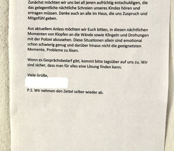 kind schreit