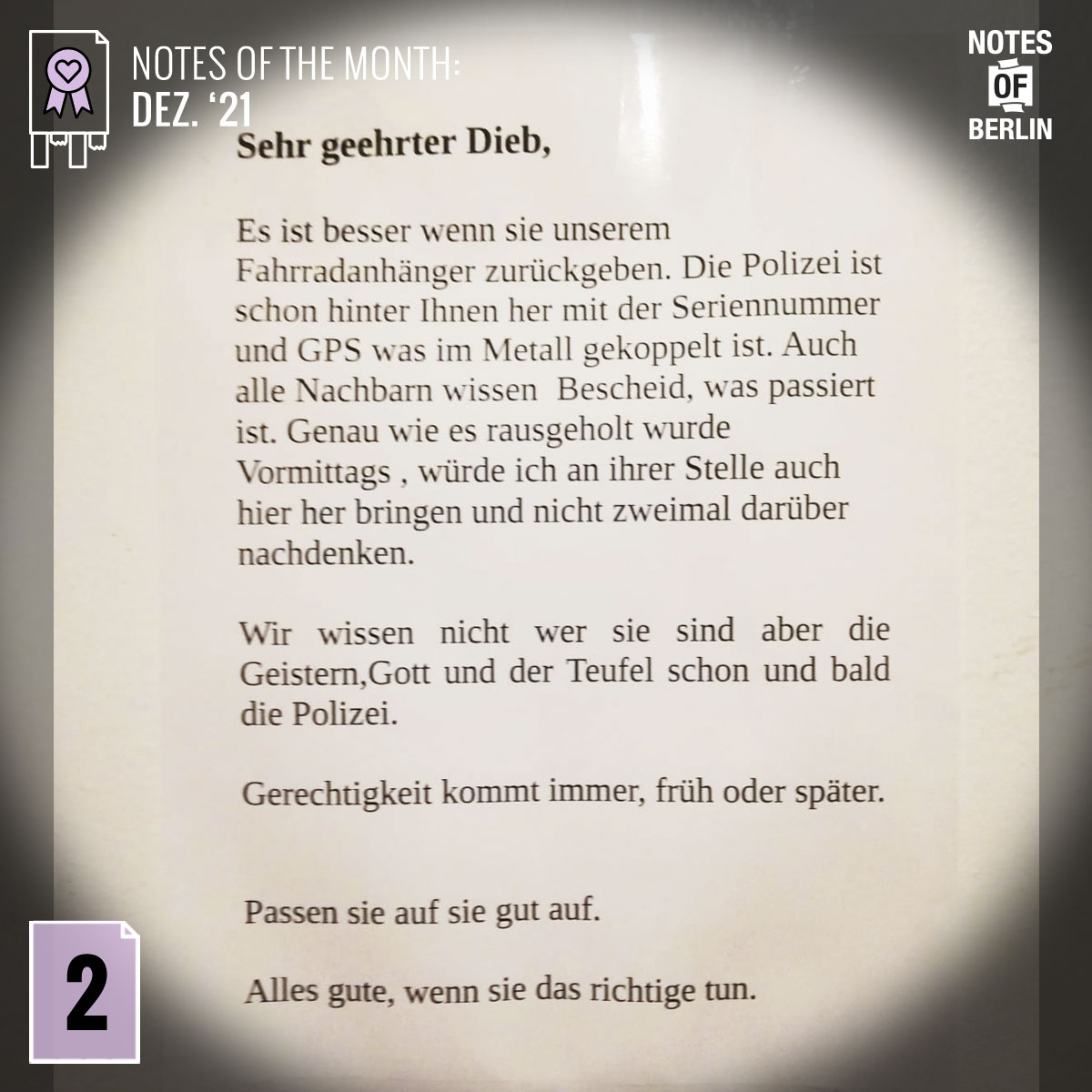 Diese 9 Notes of Berlin haben euch im Dezember 2021 besonders bewegt