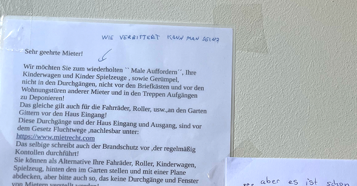 Brandschutz im Haus - Was darf nun im Treppenhaus stehen?