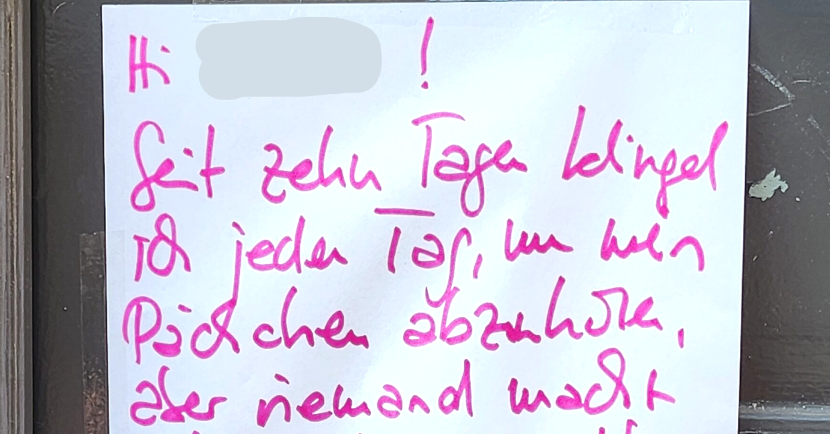 Nachbar Hat Paket Angenommen Paket Weg Paket da, Nachbar weg? - So schwierig kann die Abholung sein: