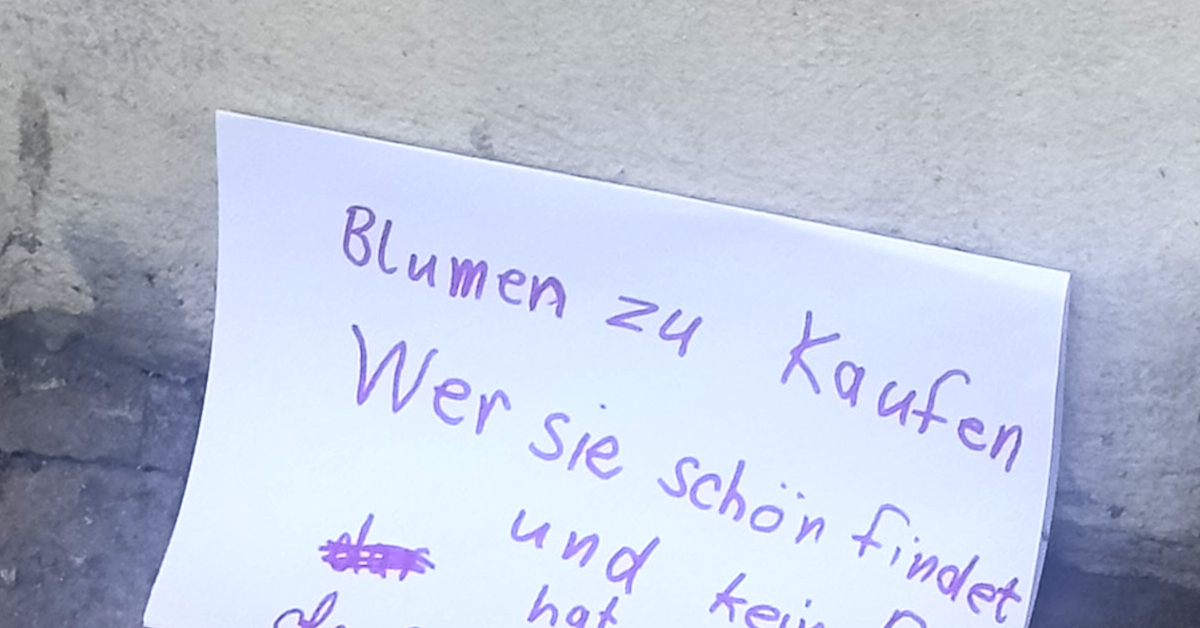 Blumen sind teuer – Hier hat man vollstes Verständnis dafür: