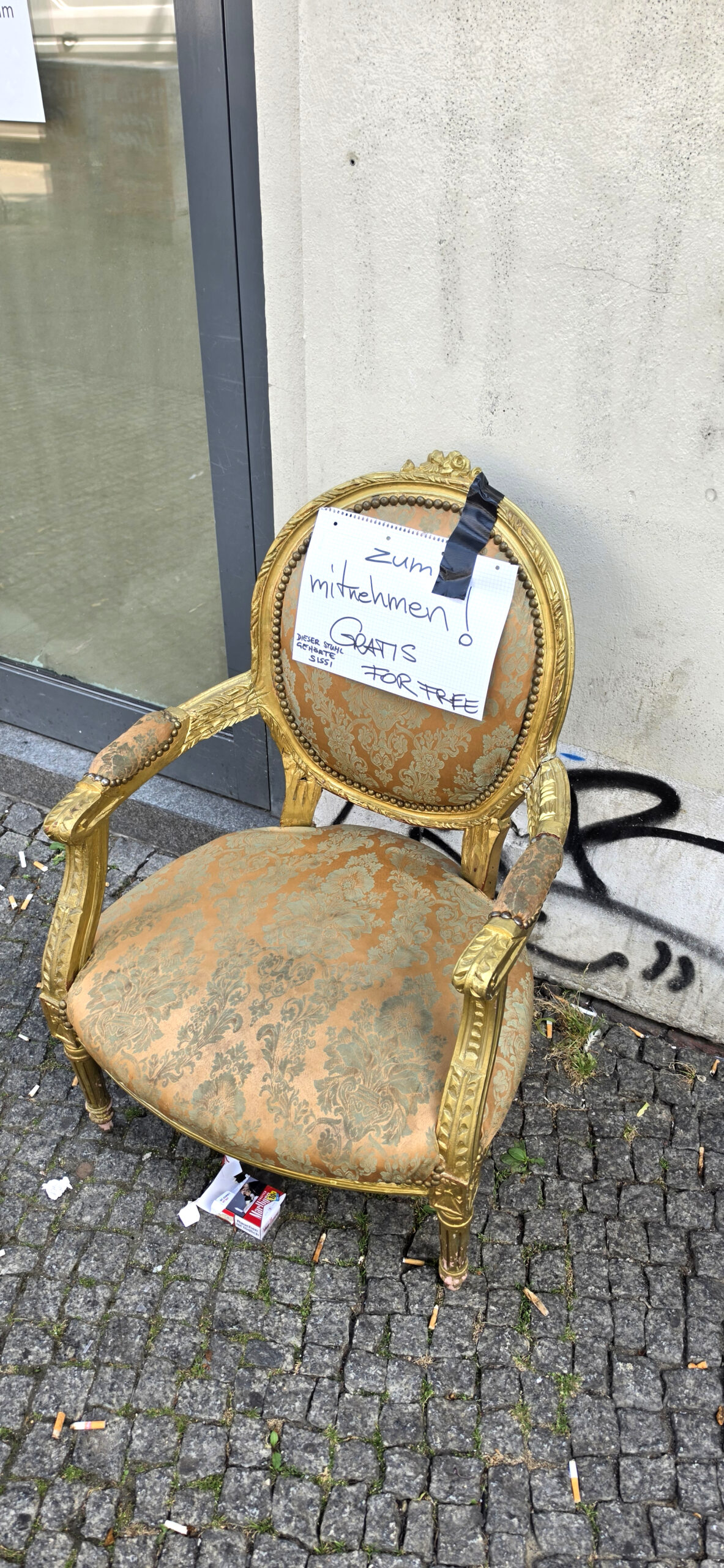 Stuhl zum Mitnehmen